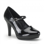 4 Inch Heel Wide Width Pump With Strap