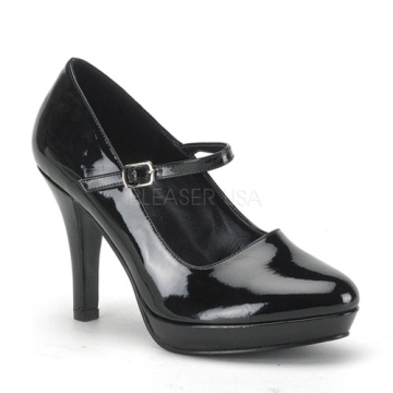 4 Inch Heel Wide Width Pump With Strap