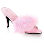Feminine Slippers With 2 1/2" Heel