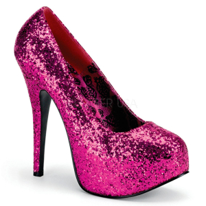 5 3/4"  Heel Sequined Pumps
