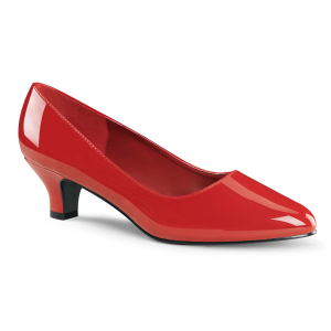 2"  Block Heel Pump Red