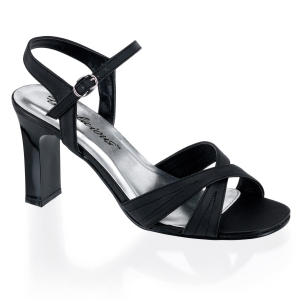 3 1/4" Black Strappy Sandal