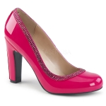 PL-Queen-04 Wide Heel Studded Pump